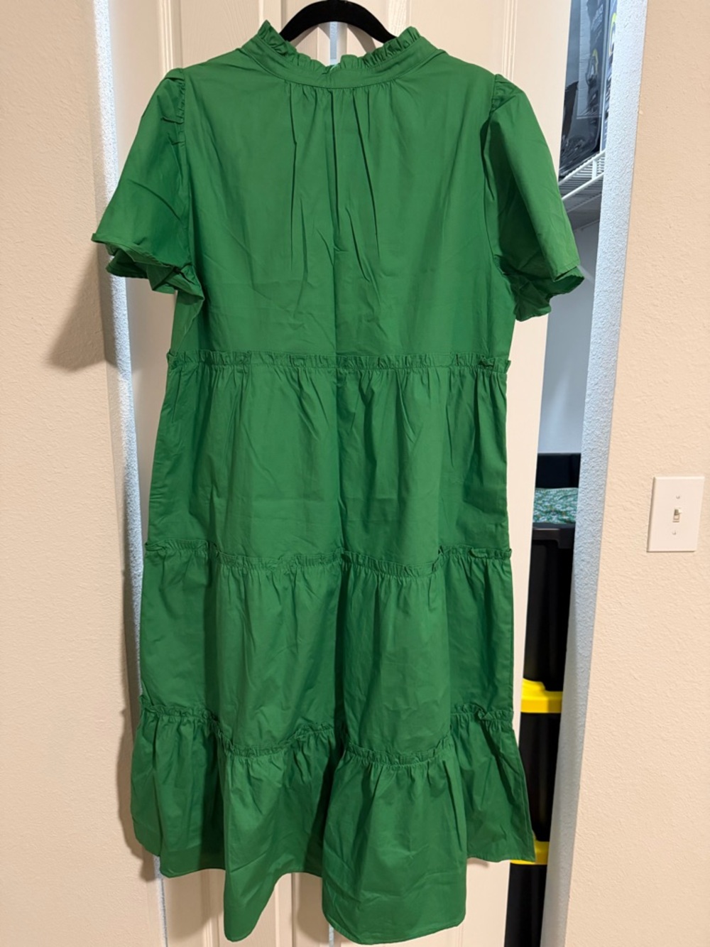 🇺🇸🎉Green Tiered Summer Dress - Picture 3 of 3